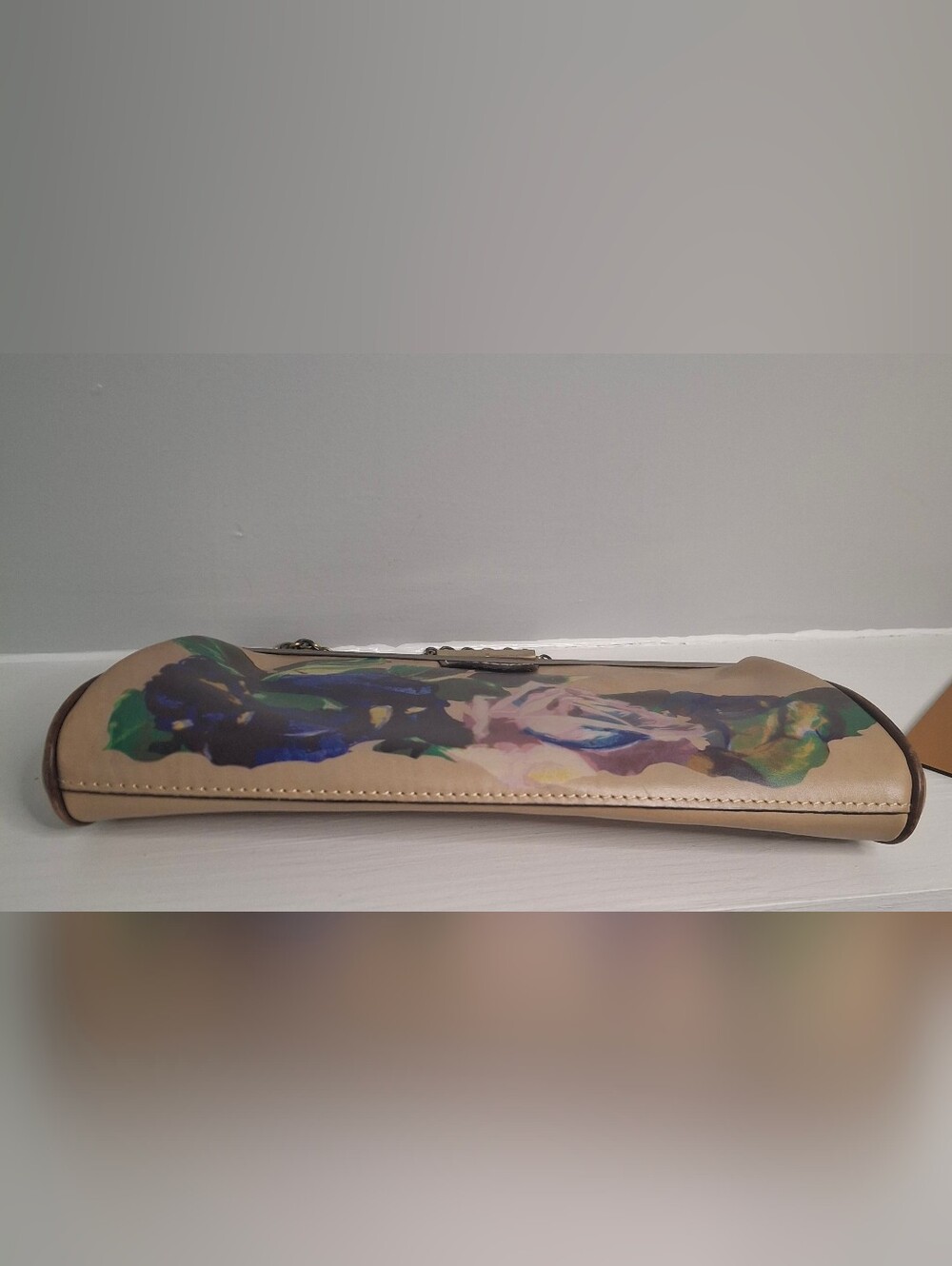 Patricia Nash Floral Frame Bag Romantic Vintage Style Rose Print Purse EUC - Picture 3 of 4